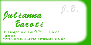 julianna baroti business card